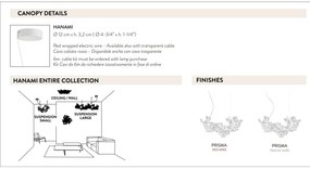 Lustra design floral realizata manual Hanami Small
