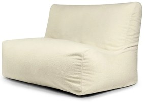 Fotoliu bean bag crem cu tapițerie din țesătură bouclé Sofa Seat Lounge – SLOWDOWN