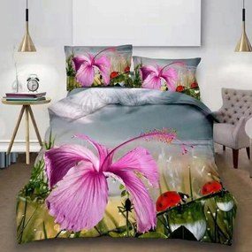 Set lenjerie pat MARA G5, bumbac/poliester, multicolor, 220x230 cm, cu