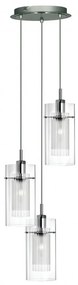 Lustra suspendata design modern Duo 3L crom 2300-3 SRT