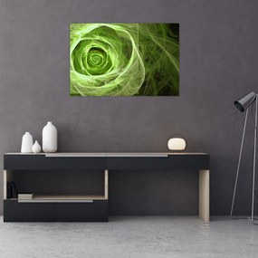 Tablou - Abstract Rose Green (90x60 cm)