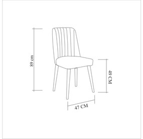 Set masă scaune Costareka (pentru  persoane) (Pin atlantic + albastru marin). 1106422