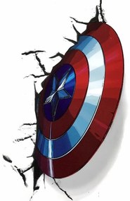 PIPPER | Autocolant de perete "Captain America - scutul" 25x30 cm