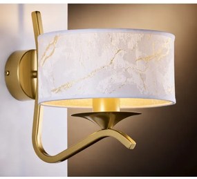 Jupiter 2111 - Aplică de perete KASZMIR 1xE27/15W/230V alb/auriu/decor de marmură