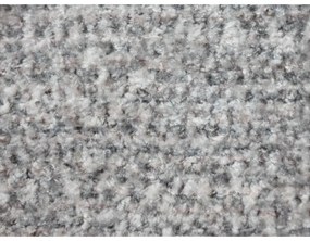 Pat matrimonial gri deschis tapițat cu somieră 180x200 cm Makana – Makamii