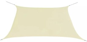 vidaXL Parasolar din țesătură oxford, pătrat, 3,6 x 3,6 m, crem