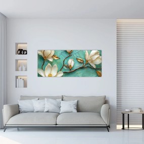 Tablou - Magnolii 3D (120x50 cm)