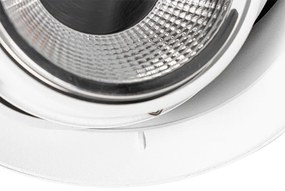 Spot modern îngropat alb GU10 AR111 rotund fără rama - Oneon