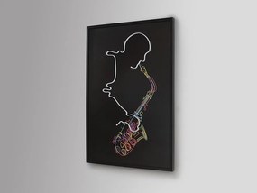 Tablou de perete decorativ cu iluminat Saxofon