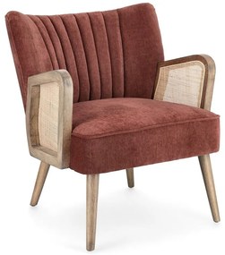 Fotoliu elegant Virna Velvet brick