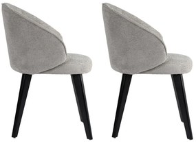 Set de scaune de sufragerie Bentley Grey andBlack, 2 buc.