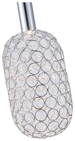 Lustră LED pe cablu LED/6,3W/230V 3000K crom lucios d. 13 cm