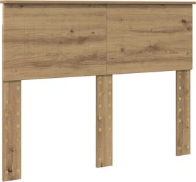 vidaXL Tăblie cap Stejar Artizanal 135 cm Lemn compozit
