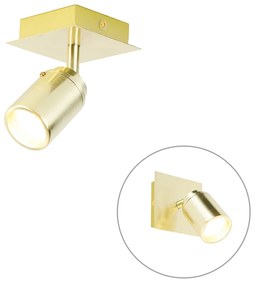 Spot modern pentru baie din alamă pătrat IP44 - Ducha