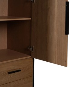 Șifonier în culoare naturală cu aspect de lemn de frasin 104x203 cm – Ixia