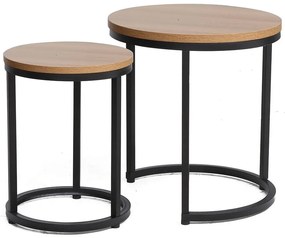 Masa de cafea Hola, stejar / negru