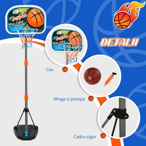 Set joc de baschet pentru copii HOMCOM, inaltime reglabila | Aosom RO