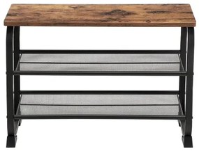 Pantofar DAVOR, maro/negru