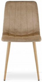 OFERTA Scaun de catifea maro LAVA calitatea a II-a