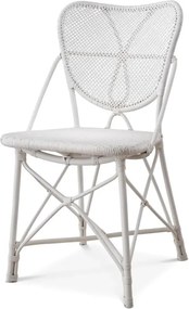 Scaun din ratan design LUX, Colony alb