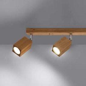Spot KEKE 4xGU10/40W/230V stejar Sollux SL.1038