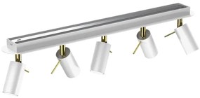 Spot PRESTON 5xGU10/40W/230V alb/aurie