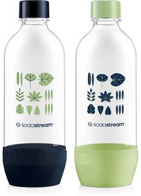 Sticlă Sodastream Jet Green/Navy 2x 1 l, lavabilăîn mașina de spălat vase