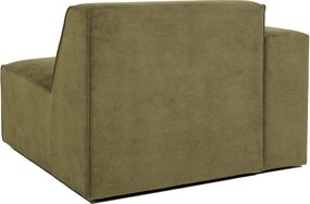 Modul pentru canapea verde din catifea reiată (pe partea stângă ) Sting - Scandic