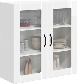 vidaXL Dulap de bucătărie Alb lucios 80 x 31 x 80 cm Lemn compozit