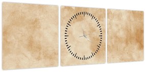 Tablou - Hârtie veche de pergament (cu ceas) (90x30 cm)