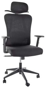 Scaun de birou Valrose II, negru
