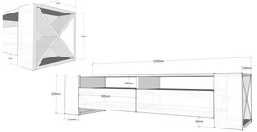 Măsuță TV Sosruko Walnut
