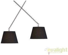 Lustra moderna cu 2 brate articulate ADAM 2 S BK
