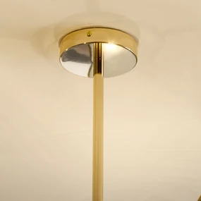 HOMCOM Lustră Suspendată Stil Sputnik, Metal Auriu, 10 Lumini, Ideală pentru Bucătărie, Sufragerie, Dormitor, 65x65x78.5 cm | Aosom Romania