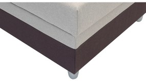 Pat de o persoană 85 cm Sodak (maro + Maro gri) (cu sp. depozitare). 1100766