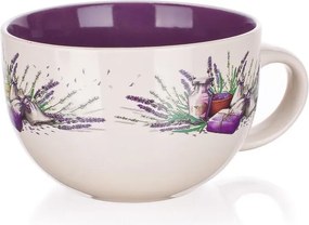 BANQUET Cană ceramică jumbo LAVENDER, 660 ml