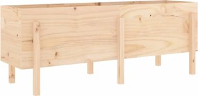 vidaXL Strat înălțat de grădină, 160x50x57 cm, lemn masiv de pin