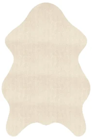 Covor antiderapant Sheepskin Amber, dreptunghiular, 80x150, uni, crem, poliester