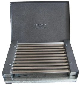 Gratar electric cu capac Rubino EC- 0.9K, 900 W, 31x22,5x9 cm, Tava pentru grasime
