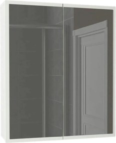 Dulap de baie KAYLA, alb, PAL melaminat, cu 2 usi, 60x17x78 cm