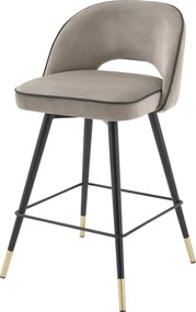 Set de 2 scaune de bar design modern Cliff, H-92,5cm greige 113712 HZ