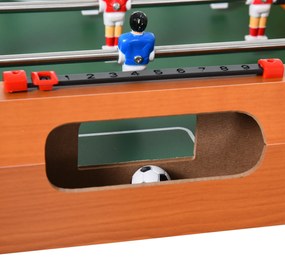 HOMCOM Joc de fotbal de masa cu 22 jucatori si accesorii incluse 84.5 x 40 x 62 cm