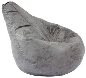 Fotoliu puf copii, Nirvana Light Pufrelax, Material Textil - Moon Grey