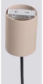 Lustră taupe cu abajur din sticlă ø 12 cm Orbital – Sollux