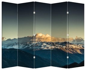 Paravan - Vârfuri de munți (210x170 cm)