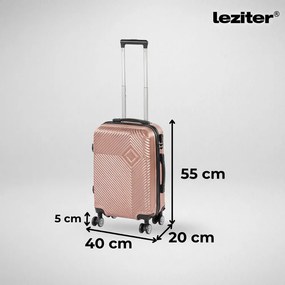 TraveLux Pro valiză de cabină cu roată detașabilă 50x40x20 cm rose gold