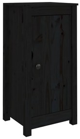 813733 vidaXL Servante, 2 buc., negru, 40x35x80 cm, lemn masiv de pin