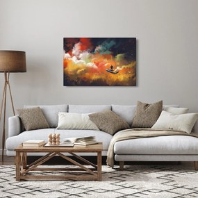 Tablou - Om navigând prin spațiu (90x60 cm)