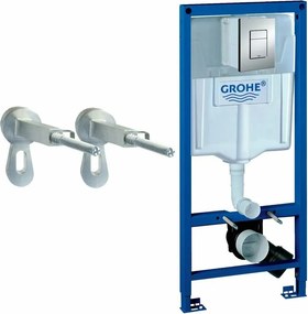 Set rezervor incastrat Grohe Rapid SL pentru vas WC cu clapeta cromata Skate Cosmopolitan