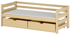 Pat pentru copii 90 x 190 cm Erin (cu somieră și sp. depozitare) (Pin). Promo -10%. 1012868